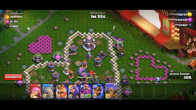 Valantine day special attack 3 star easily | clash of clans #shorts (1)