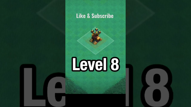Air Defense from level 1 to level max | Clash of clans #shorts
