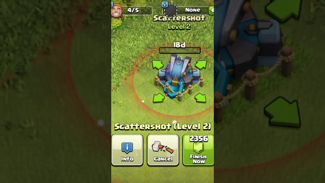 All levels of scattershort in Clash of clans (Coc) #shorts #viral #trending #clashofclans #ytshorts