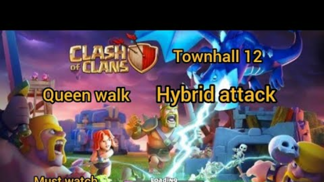 th12 hybrid attack- coc !!! destroy th12 clash of clans #clashofclans #coc #gaming #th12hybridbase