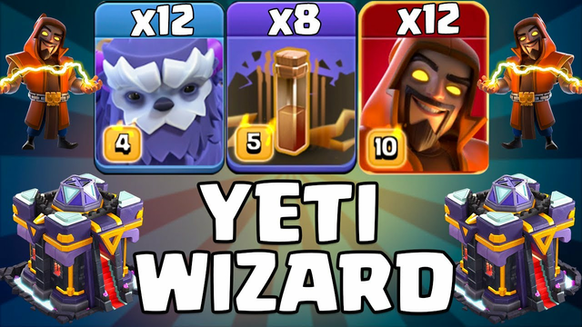 Th15 Yeti Super Wizard Attack With Earthquake - Best Town Hall 15 Attack Strategy Clash OF Clans