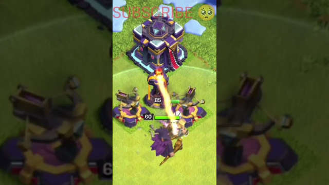Barbarian king with grand warden vs th15 xbow inferno #shorts #coc #clashofclans