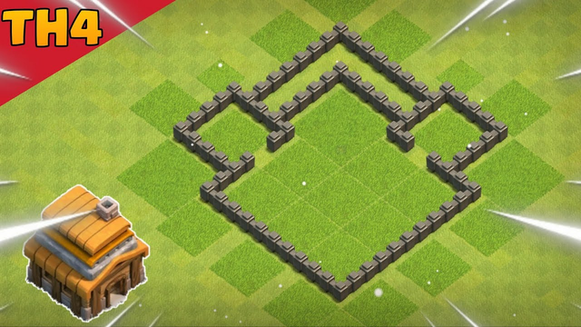 BEST TOWN HALL 4 (TH4) BASE - Clash of clans