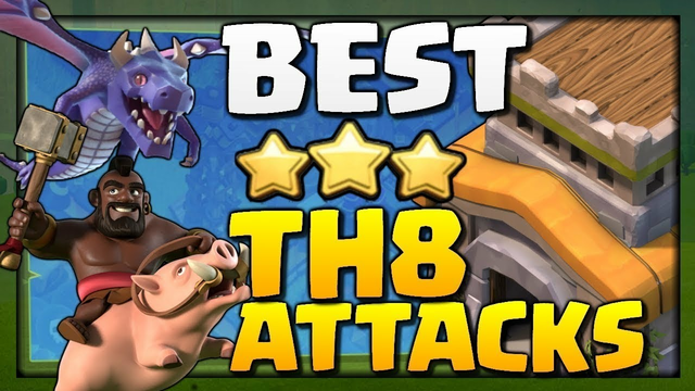 Top 5 Town hall 8 Attack Strategy!! Clash Of Clans #clashofclans  #video