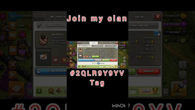 join my clash of clans clan #clashofclans #coc