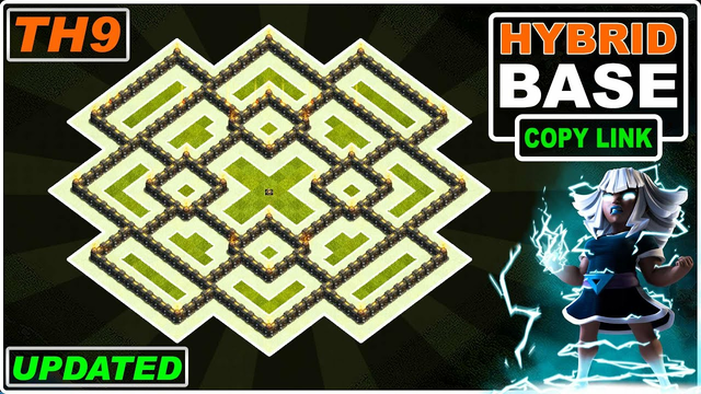 [UPDATE] BEST! TH9 Hybrid Base 2023 COPY LINK - Clash of Clans