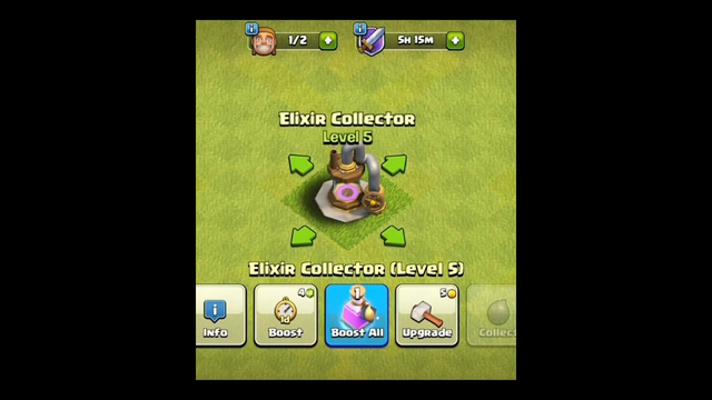 clash of clans coc  elixir collector level 1 to max #coc #clashofclans #goldstorage