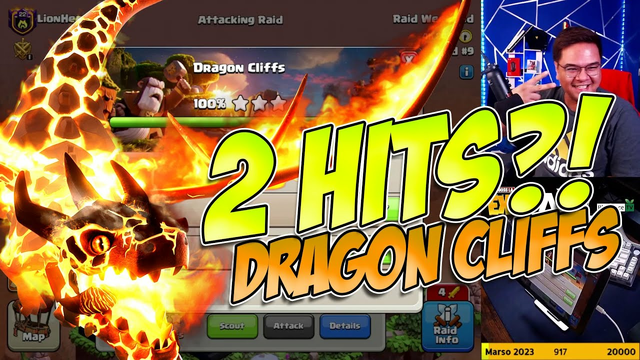 2 Hits Dragon Cliffs?! - Clash of Clans [Tagalog/English]