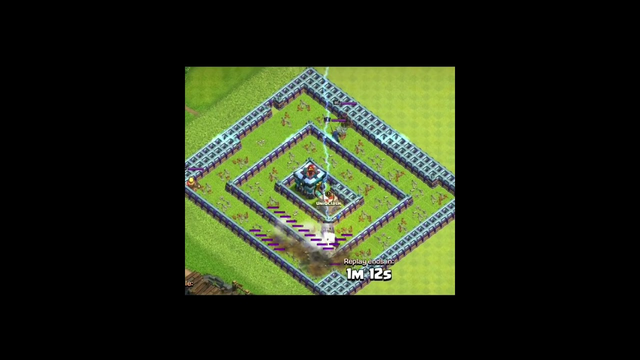 Lightning attack on Townhall 13 in clash of clans coc #clashofclans