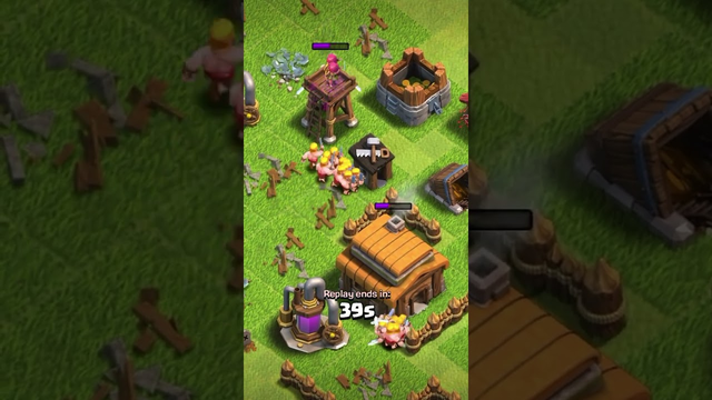 Town hall 3 Best fight ever ( Clash of Clans ) #clashofclans #coc #shorts