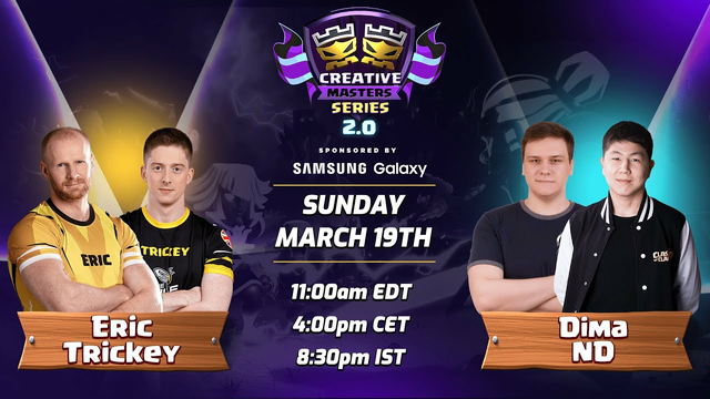 Eric & Trickey vs Dima & ND | Creative Masters Series Sponsored by Samsung | Clash of Clans