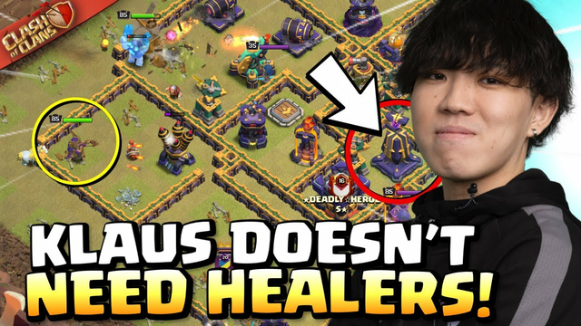 This is why KLAUS never uses HEALERS! Clash of Clans