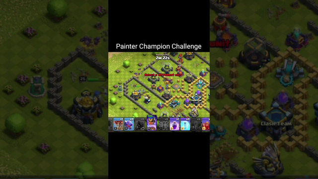 3 stars in clash of clans painter champion challenge #shorts #clashofclans