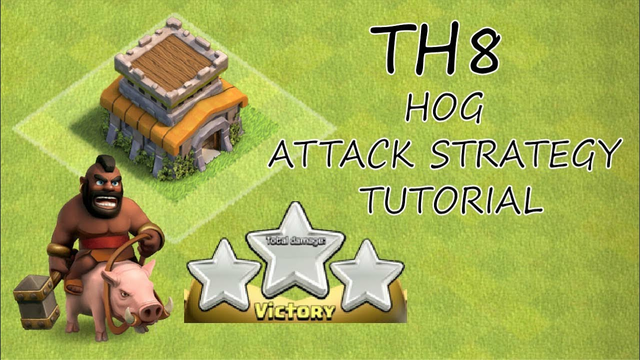 Th8 hog attack strategy clash of clans|sure 3 star