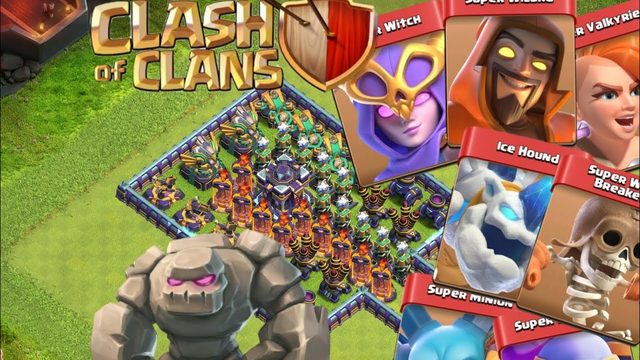 MAX Base vs 100 al max troops (clash of clans)