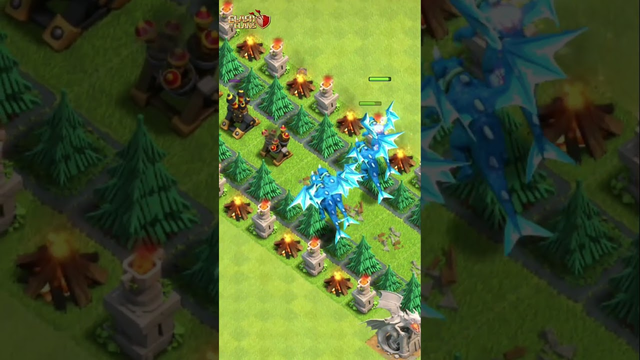 Cloned Electro Dragon Vs Every Level Air Defense | Clash of Clans #shorts #coc #shortsfeed
