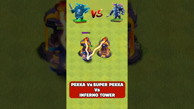Pekka Vs Super Pekka Vs Inferno Tower | Clash of clans #shorts #shortsfeed #coc