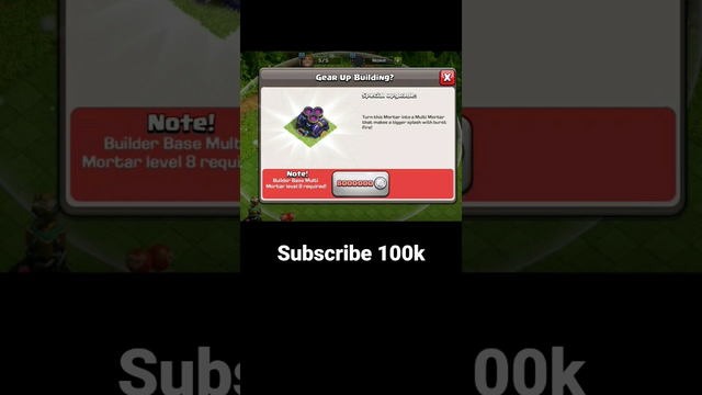 clash of clans mortar full max gems support #clashofclans #gaming #clash #coc #gamer #clashworlds