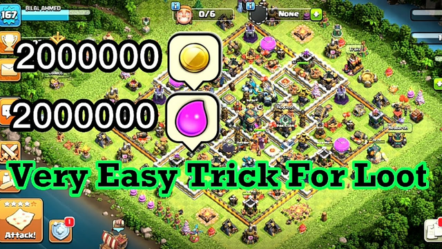 Top Best Trick for Loot Unlimited Coins And Elixer \ Clash Of Clans