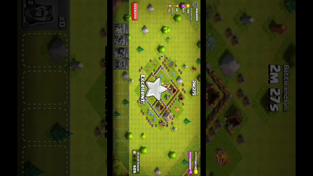 Town Hall 5 easily survive Town Hall 3 | clash of clans