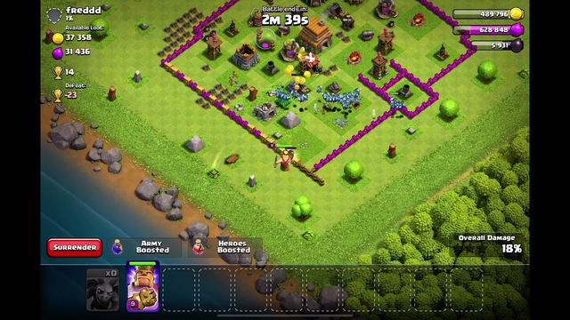 Can you win a clash of clans game with only minions?
