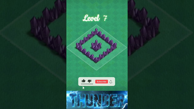 clash of clans all level walls || 1 to 16 #coc #clashofclans #thunder #trending #gaming