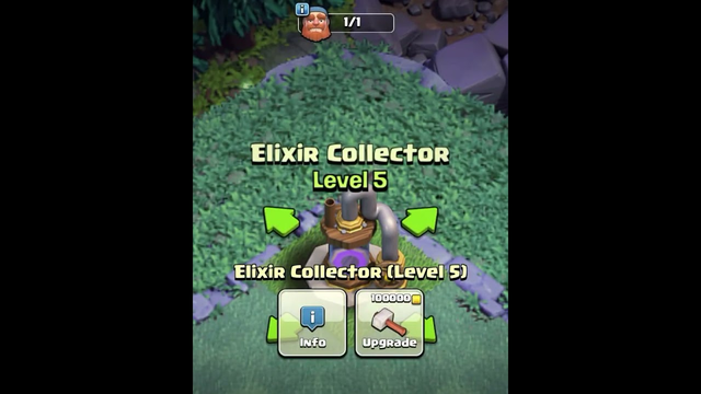 (Elixir collector) level 1 to MAX upgrade (Builder base)(clash of clans)  #shorts #clashofclans #coc
