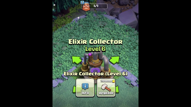(elixir collector) level 1 to MAX upgrade (Builder base)(clash of clans)  #shorts #clashofclans #coc