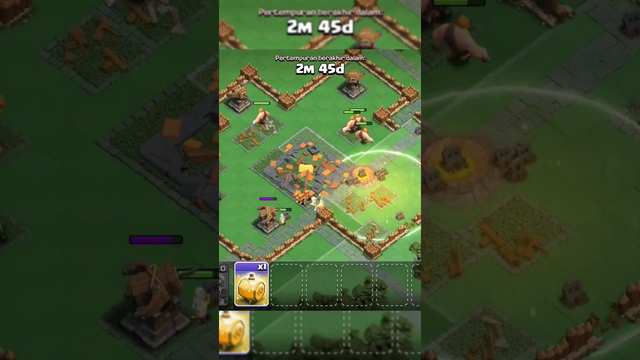 Wizard Super X Giant Super Attack Town Hall 3 Base Capital Clan | Clash Of Clans #shorts #coc