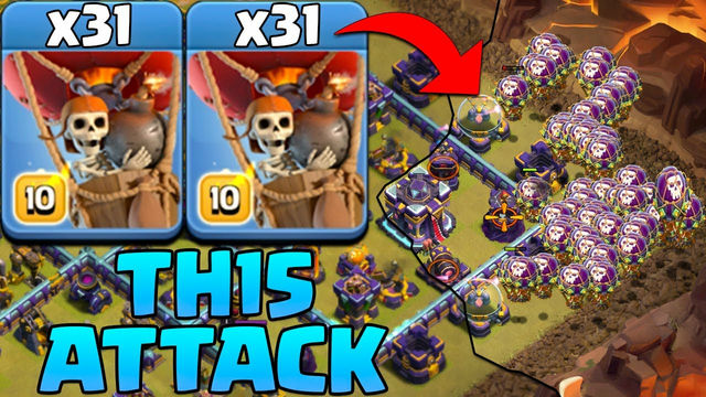 Th15 LavaLoon Attack Strategy !! 2 Lava + 31 Balloon - Th15 Attack Strategy 2023 Clash OF Clans