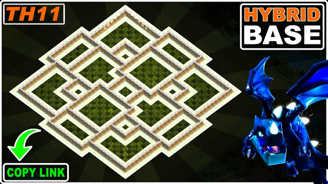 NEW BEST! TH11 base 2023 Copy Link! COC Town Hall 11 Hybrid/Trophy/Farming base - Clash of Clans