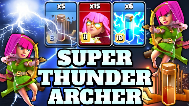 Thunder Super Archer Th15 Attack Strategy 2023!! 15 Super Archer + 6 Zap + 5 Quake | Clash of Clans