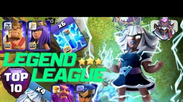 TH15 | Legends League Zap TiTan 3 Star Attack Strategy (Clash Of Clans) #clashofclans #livestream