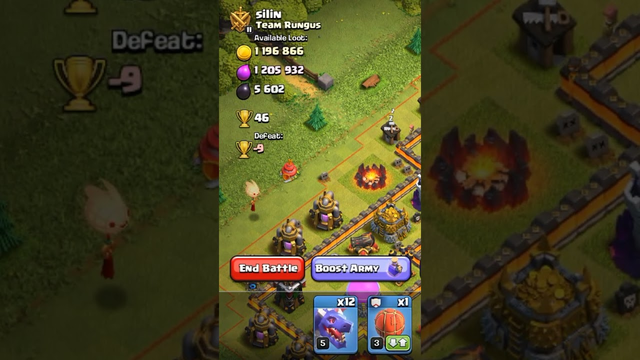 clash of clans th 10 1 million loot and high trophies 46