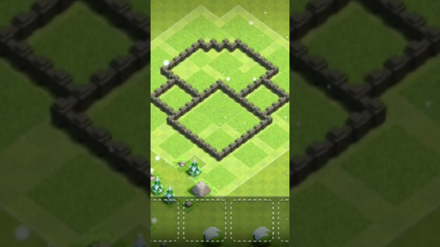 clash of clans town hall 4 base ||#shots #clashofclans || th 4 best base || #viral