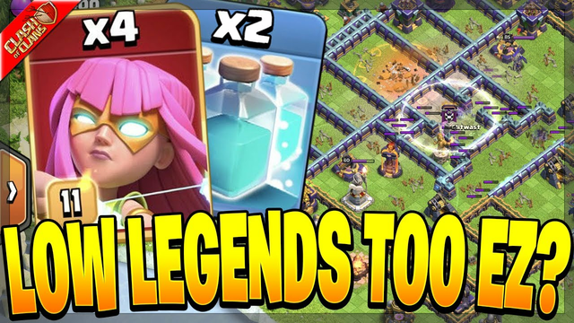 Crushing Bases in Low Legends! - Clash of Clans