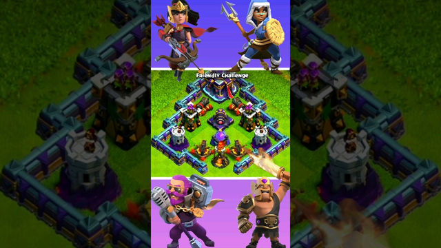 Heroes+Healers Vs Defence formation ll clash of clans ll #shorts #clashofclans #cocshorts #coc