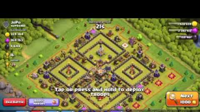 Clash of clans 500k gold Clan Attack strategy
