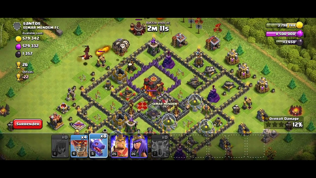 CLASH OF CLANS TOWN HALL 10 DRAGON ATTACK