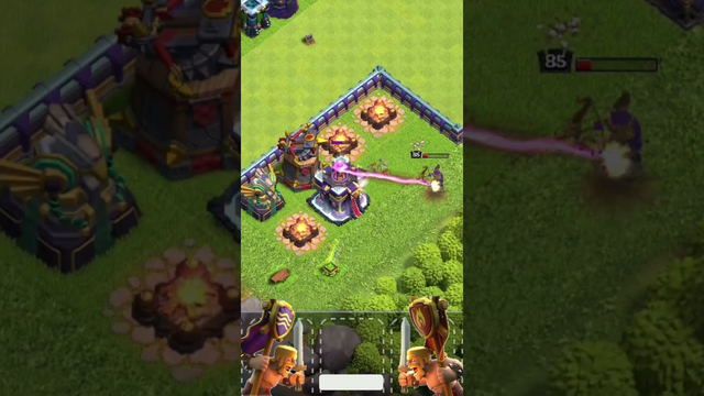 Mass Archer Queen battle in clash of clans #coc #clashofclans #youtubeshorts #shorts #trending
