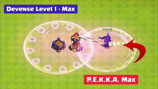 P.E.K.K.A. max vs defense level | Clash of Clans