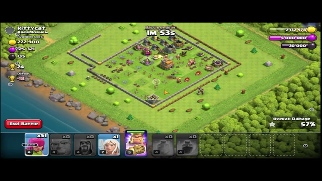 Clash Of Clans Gameplay Attack Town Hall 7 100% 3Ster