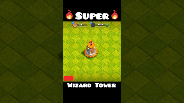 Defeat All Opponents with Upgraded Super Wizard Tower in Clash of Clans #shorts