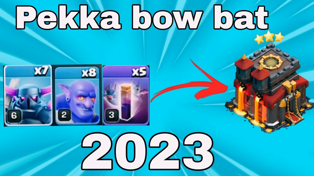 Pekka bow bat army with modification in 2023//th10 pekkabowbat army in th10 #coc #bpgaming