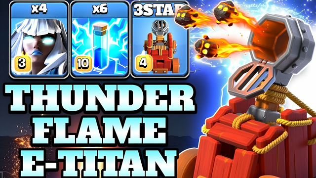 Thunder Flame Electro Titan Th15 Attack Strategy 2023! CWL Clash of Clans - Th15 War Attack Strategy