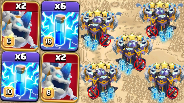 Ice Lava is Extremely Overkill, x6 Zap  + Ice Lavaloon 3 Star Th15 Attack Strategy - Clash Of Clans