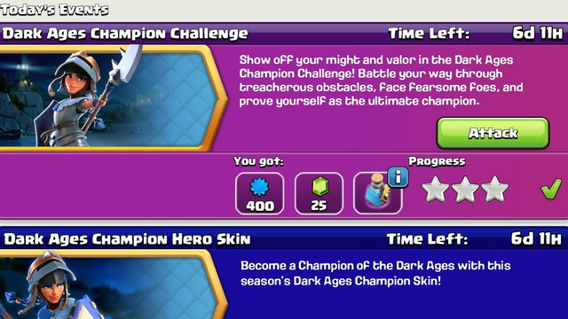 3 Star at Dark Ages Champion Challenge! (Clash of Clans)