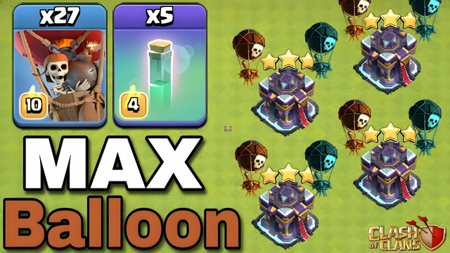 TH15 MAX BALLOON Attack Strategy!! best th15 attack strategy - Clash of clans