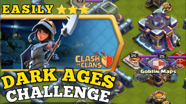 easiest way to 3 star dark ages champion challenge (Clash of Clans)