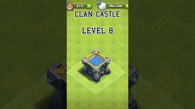 clash of clans clan castle level 1 to max upgrades #shorts